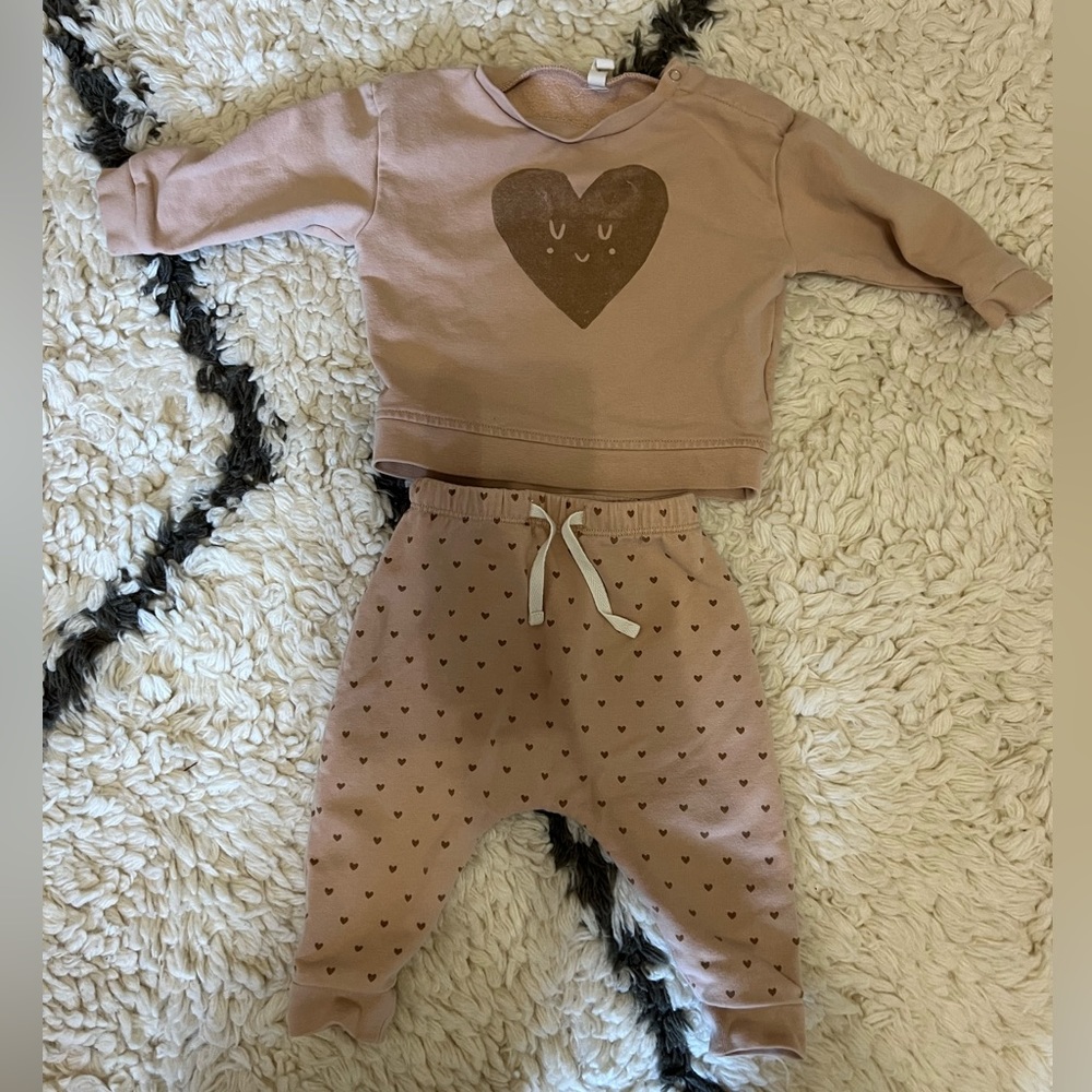 Quincy Mae Matching Sweat Set 3-6